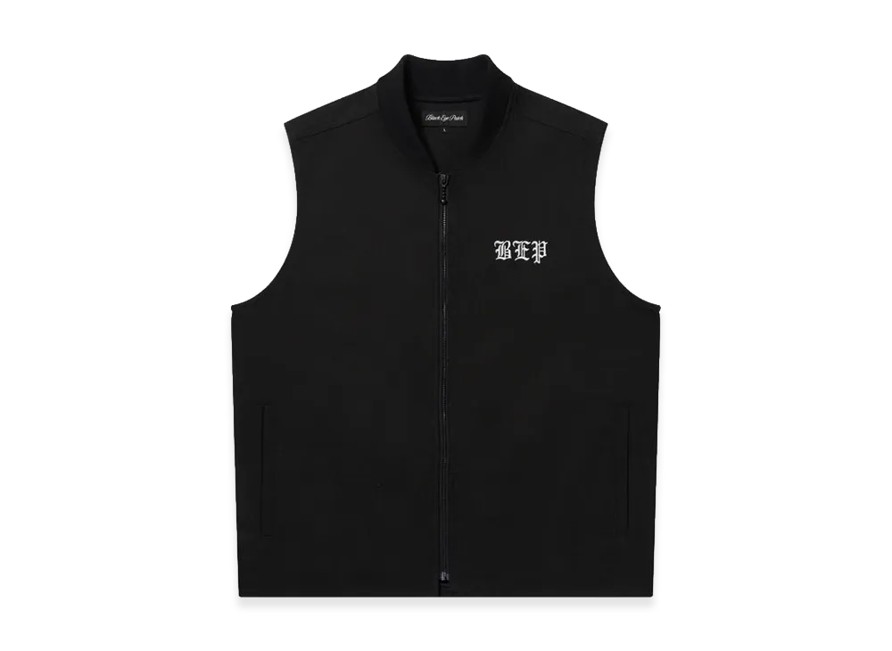 BlackEyePatch 3 Letter OE Washed Biker Vest "Black"