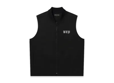 BlackEyePatch 3 Letter OE Washed Biker Vest "Black"