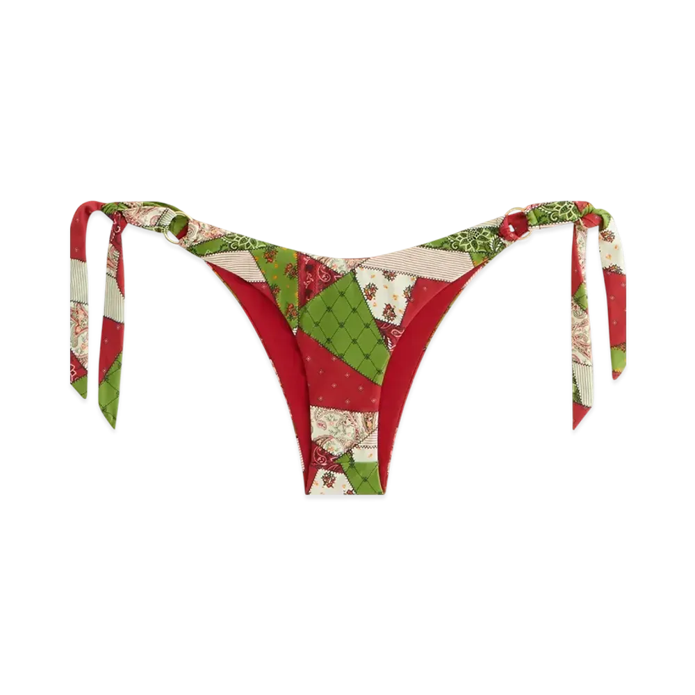 Kith Women Iris Patchwork Scarf Tie Bottom "Kyoho"