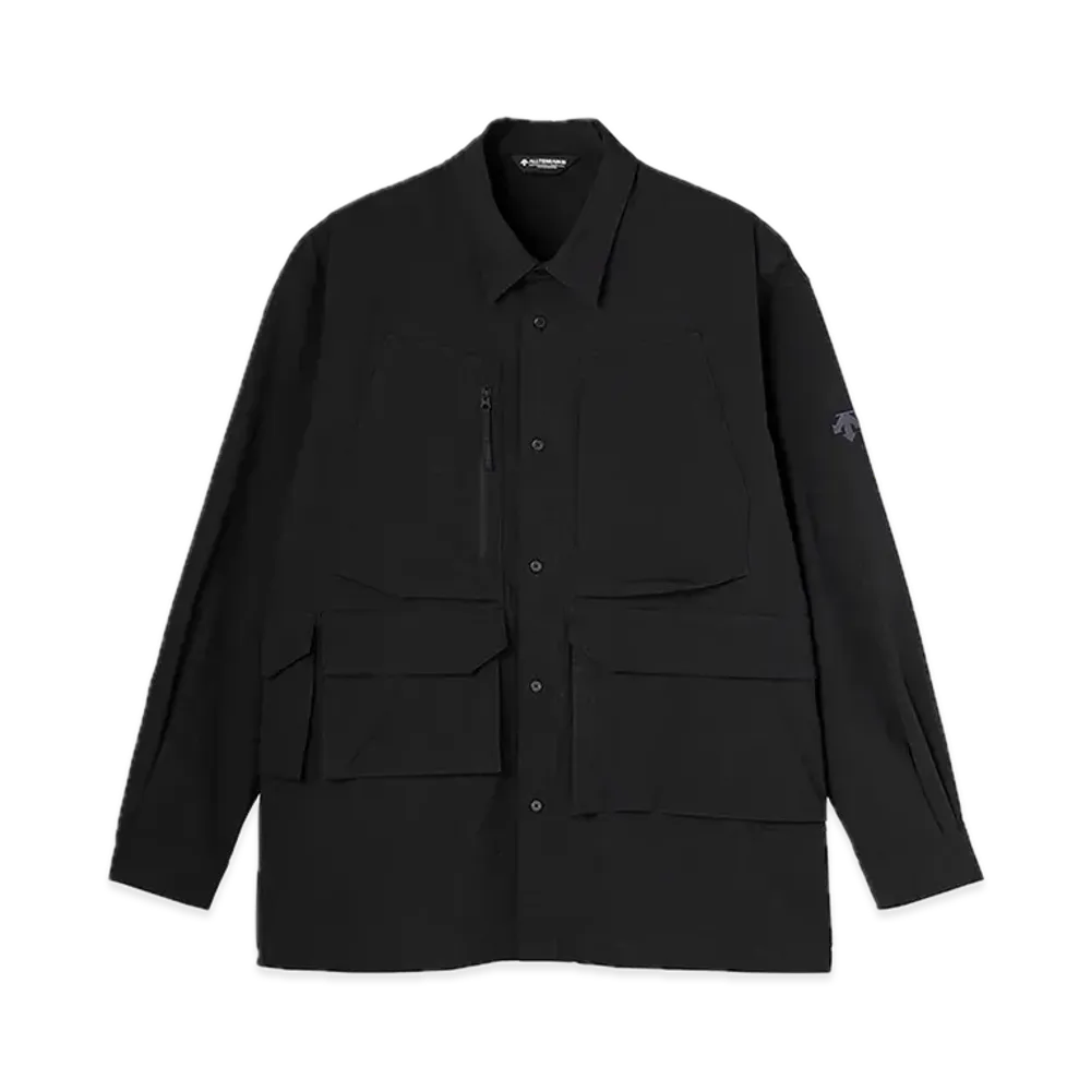 DESCENTE ALLTERRAIN Cordura Long Sleeve Overshirt "Black"