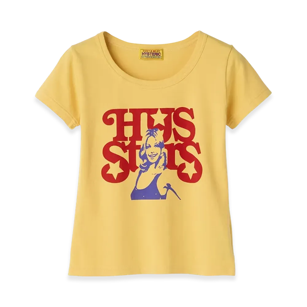 HYSTERIC GLAMOUR Hys Stars Chibi T-Shirt "Yellow"