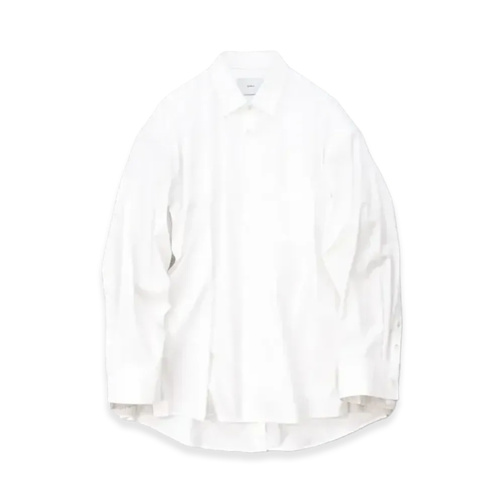 ssstein Oversized Knit Combination Shirt "Off White"