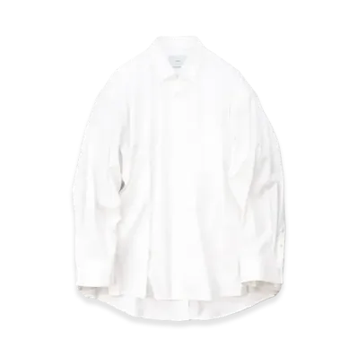 ssstein Oversized Knit Combination Shirt "Off White"