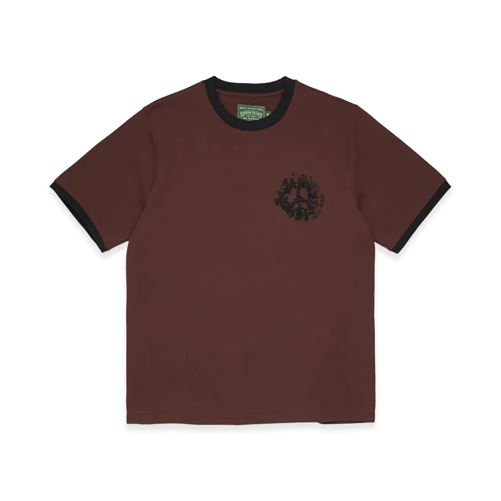 DENIM TEARS Denim U Ringer Tee "Brown"