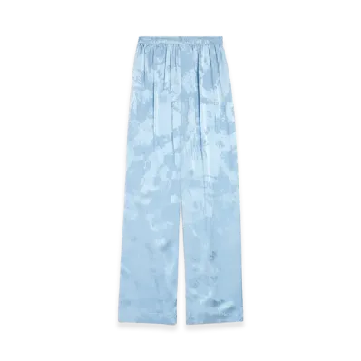 BALENCIAGA Women's Washed Crayon Allover Pajama Pants "Baby Blue"