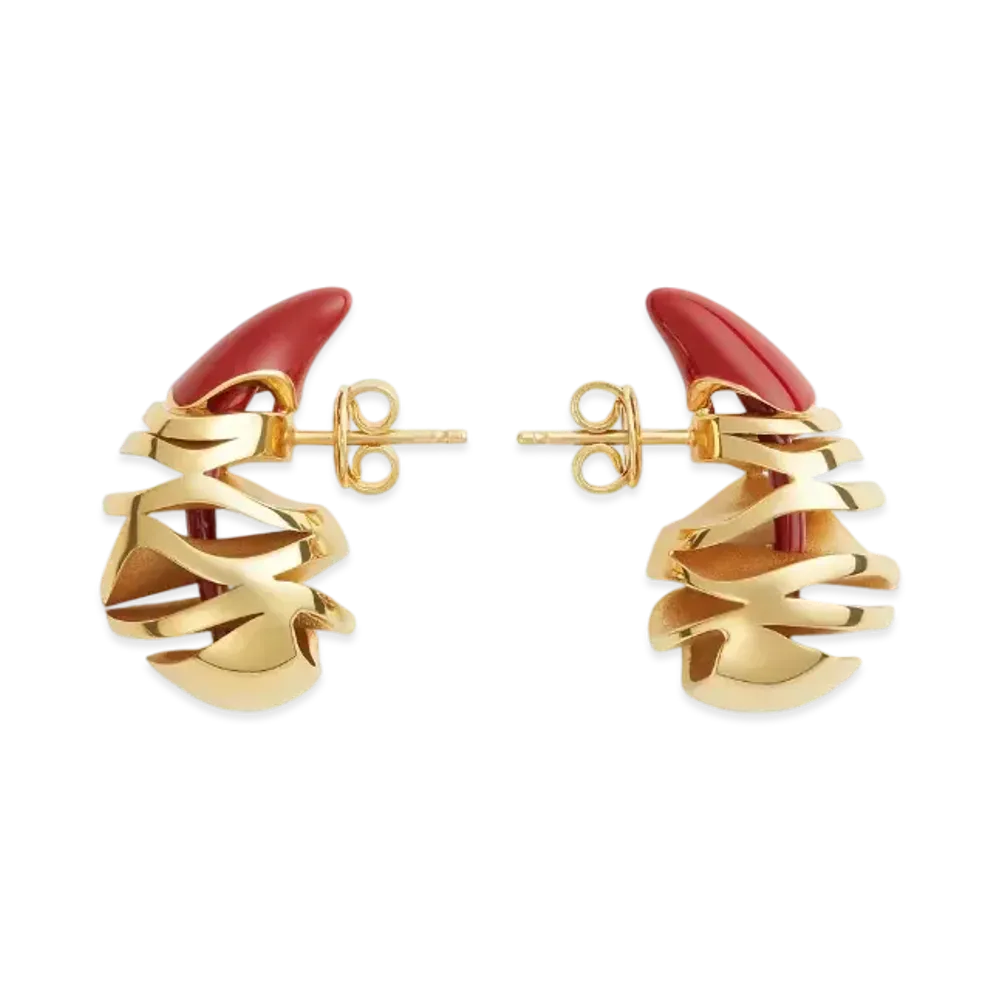Bottega Veneta Drop Earrings "Syrup"