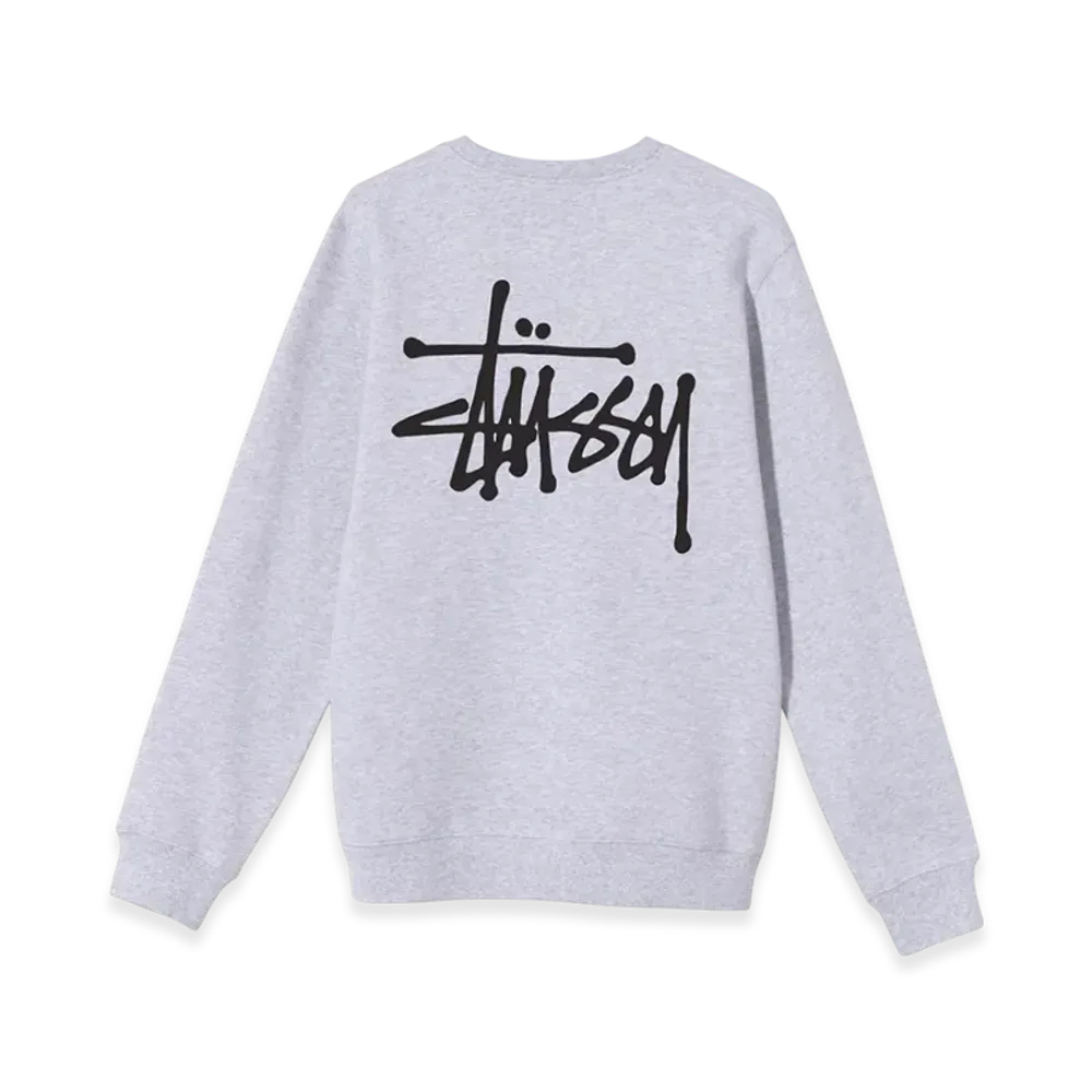 Stussy Basic Stussy Crew 2021 "Ash Heather Grey"