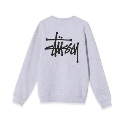 Stussy Basic Stussy Crew 2021 "Ash Heather Grey"