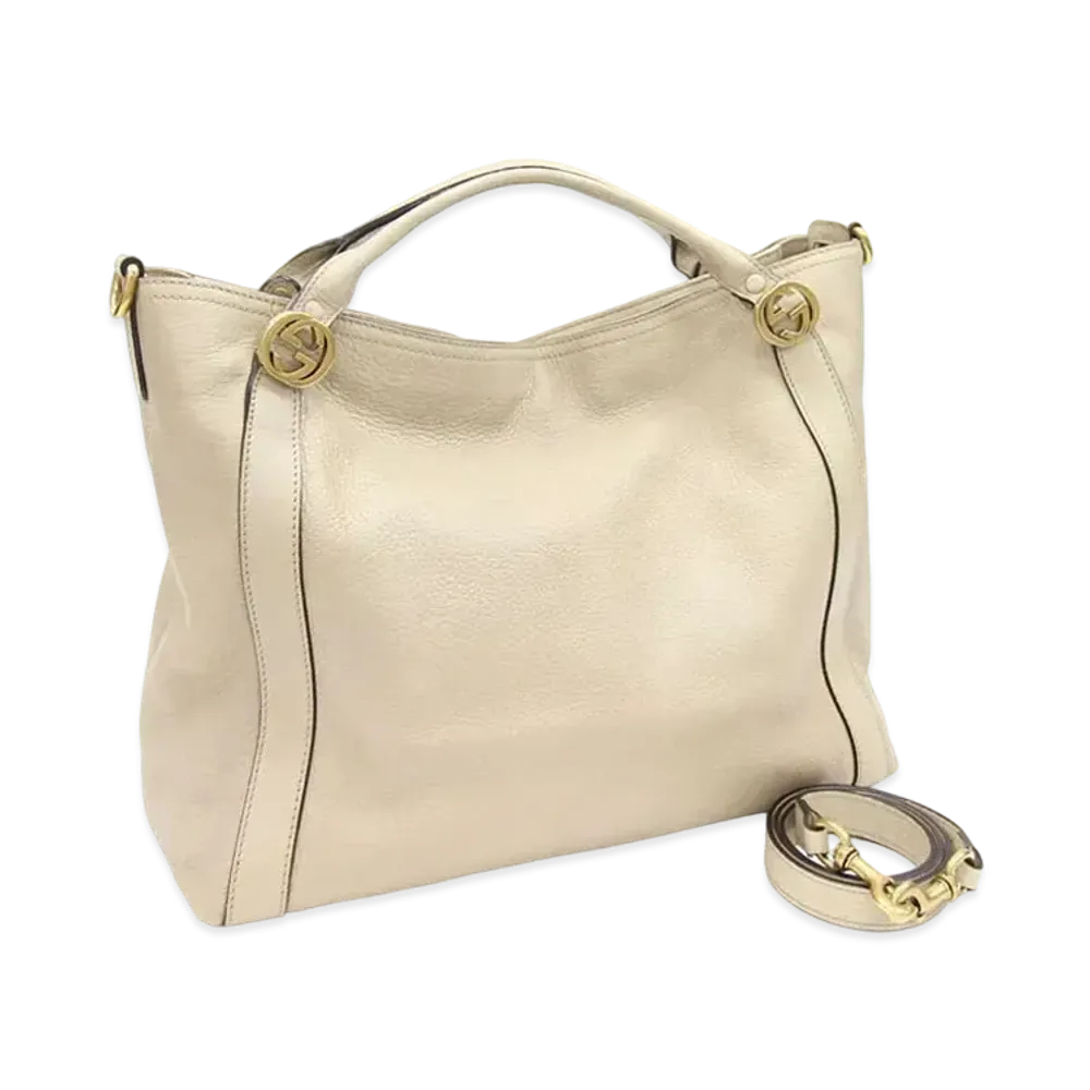GUCCI Miss GG Hand Bag "Beige"