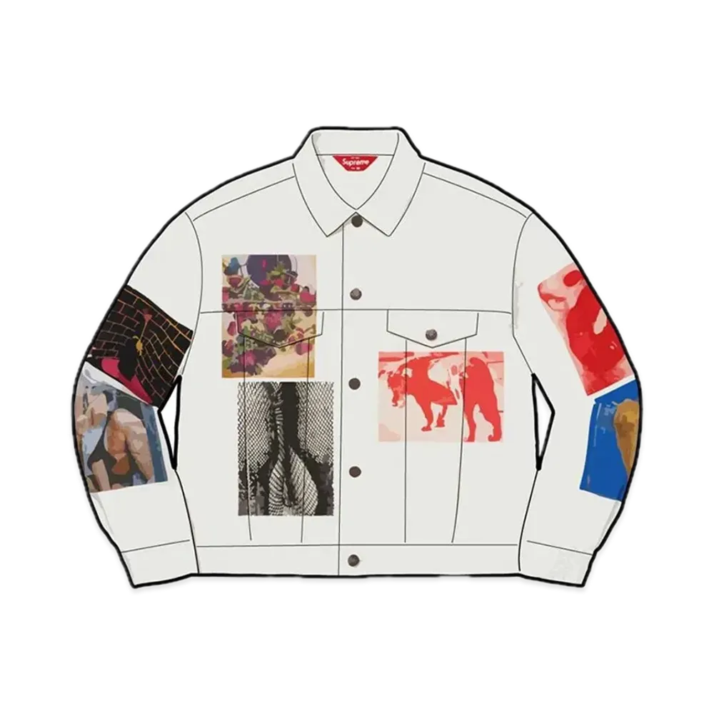 Supreme x Daido Moriyama Denim Trucker Jacket "White"