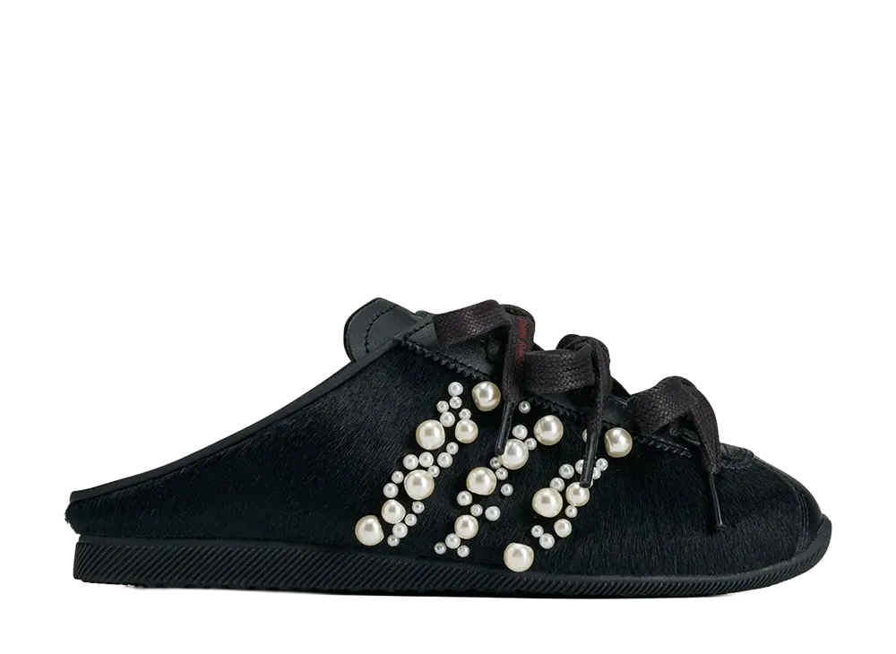 Simone Rocha × adidas Women's Japan Slip-On Pony Hair "Core Black"