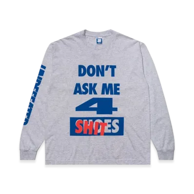 UNDEFEATED Don't Ask L/S Tee "Gray"