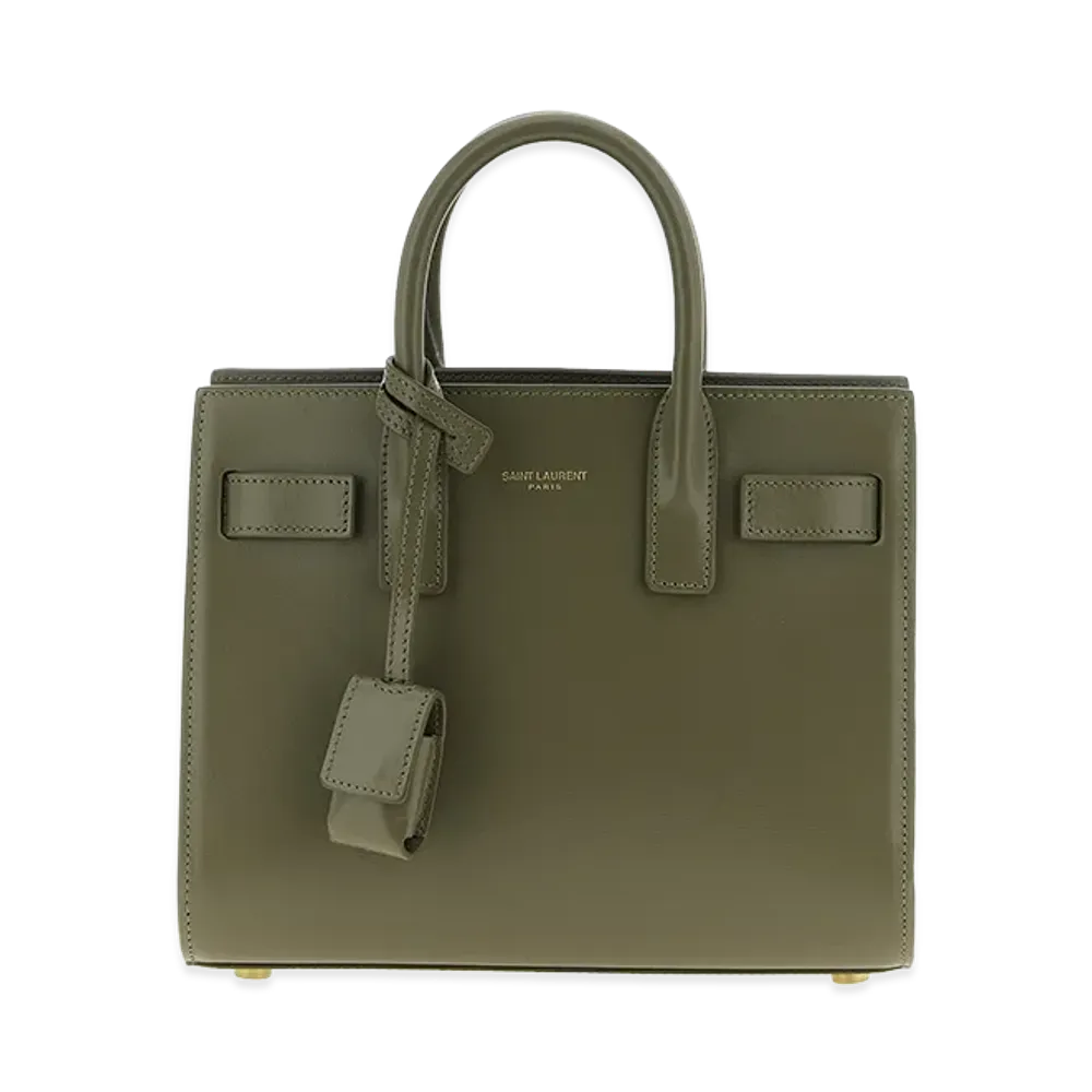 Saint Laurent Women's Sac De Jour Nano Handbag "Green"