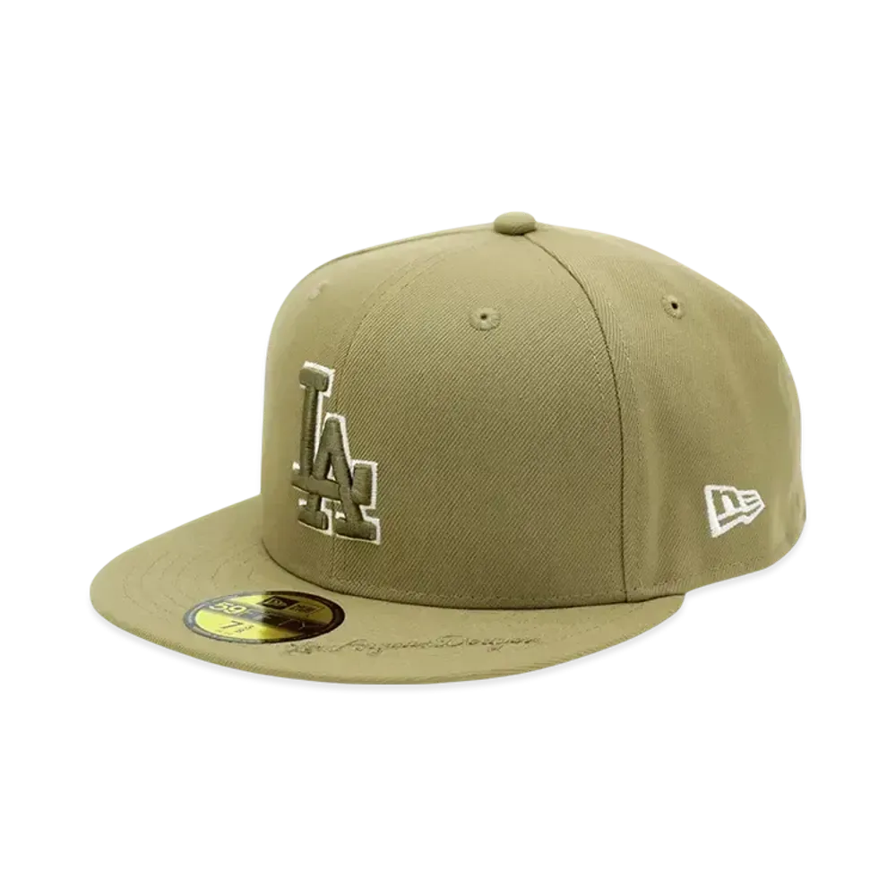 NEW ERA x THE CAP 'British Lawn' 59Fifty Los Angeles Dodgers "British Khaki"