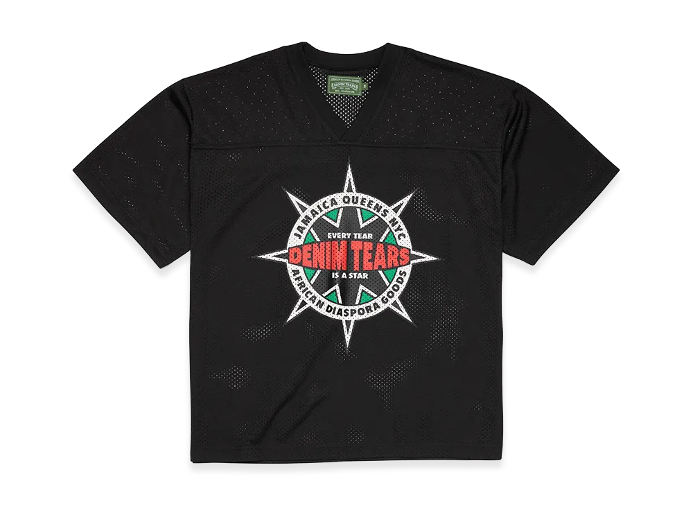 DENIM TEARS Every Star Football Jersey "Black"
