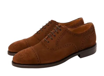 Berwick Semi Brogue HO283 Suede "Brown" 5457SBDABR Slim