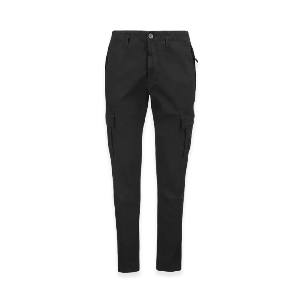 Stone Island 303WA Old Treatment Slim Fit Cargo Pants- 24SS "Black"