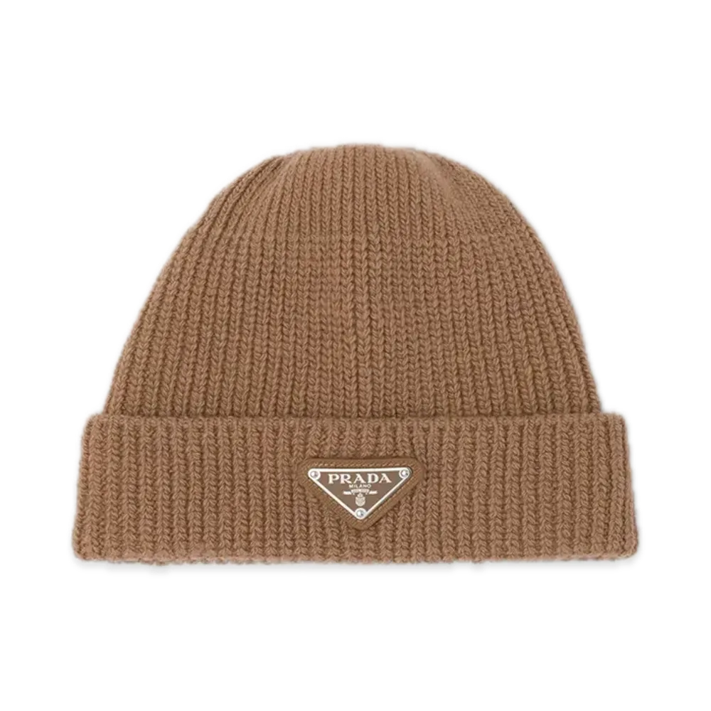 PRADA Wool & Cashmere Beanie "Beige"