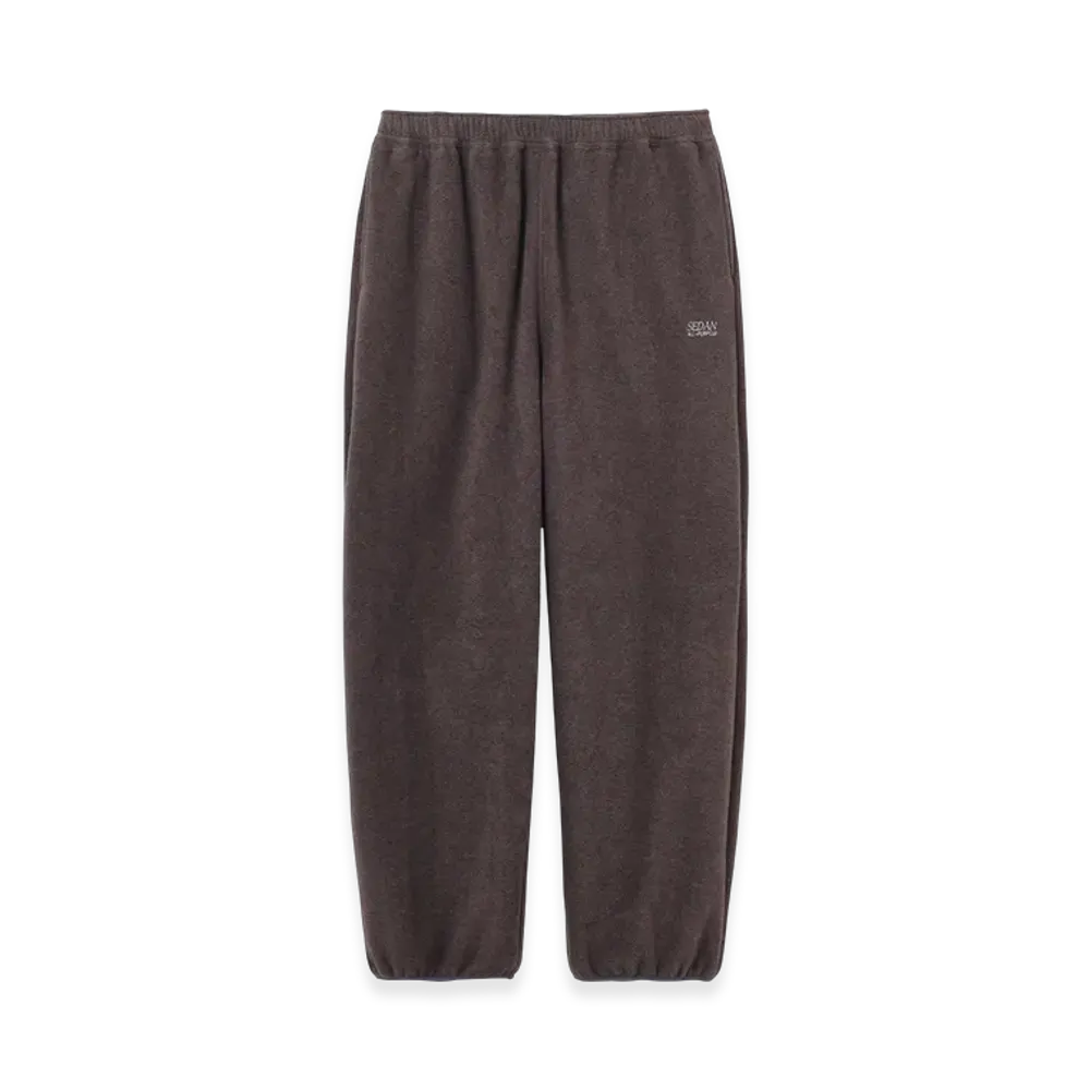 SEDAN ALL-PURPOSE OG Logo Wide Fit Fleece pants "Brown"