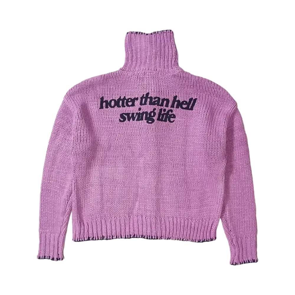 HTH stitch stand cardigan "PURPLE"