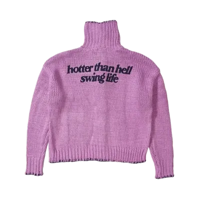 HTH stitch stand cardigan "PURPLE"