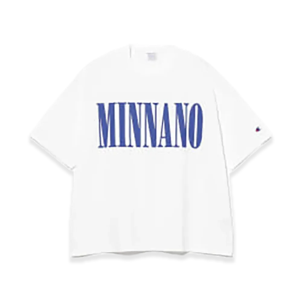 BEAMS x Champion x MIN-NANO Logo T-shirt "White"