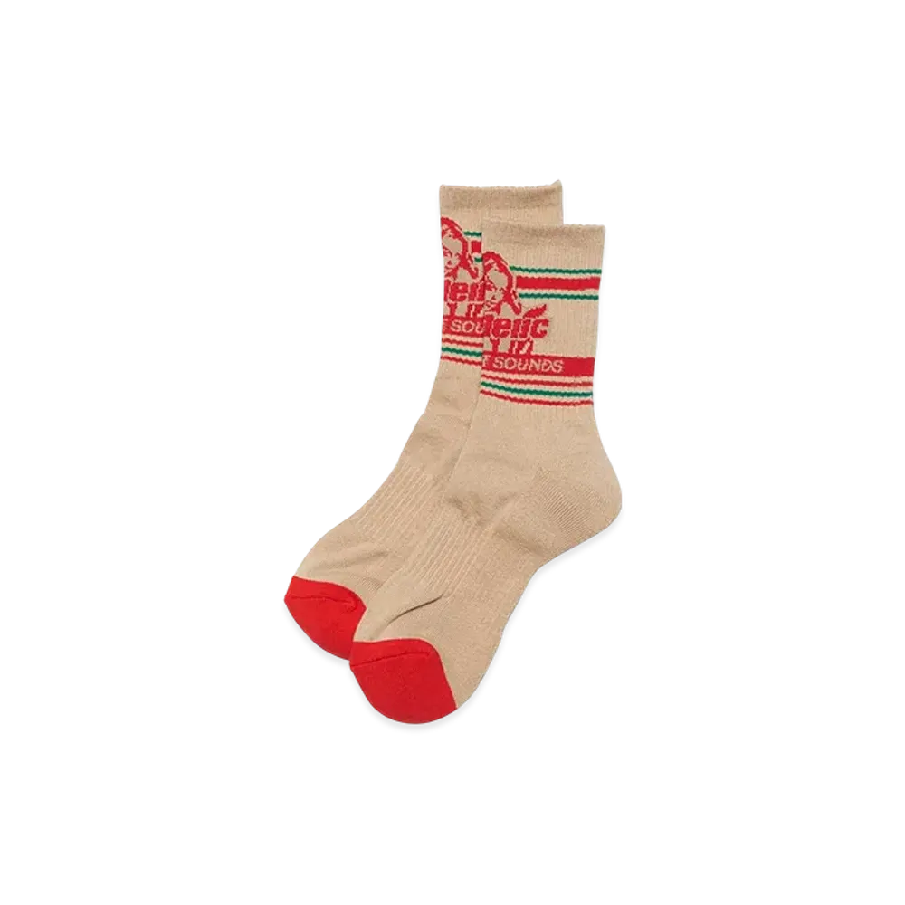 HYSTERIC GLAMOUR Hysteric Woman Sports Socks "Beige"