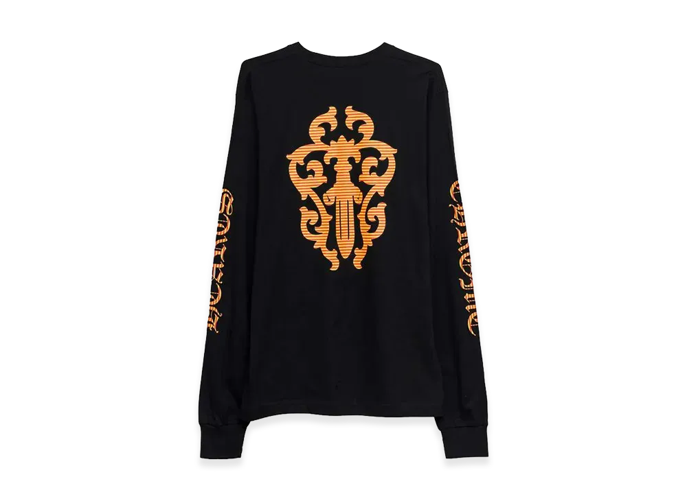 Chrome Hearts Vine Dagger L/S T-Shirt "Black/Orange"