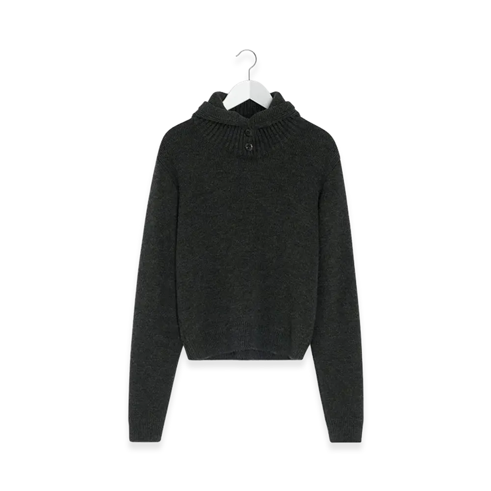LEMAIRE Women's Hooded Sweater "Dark Espresso"