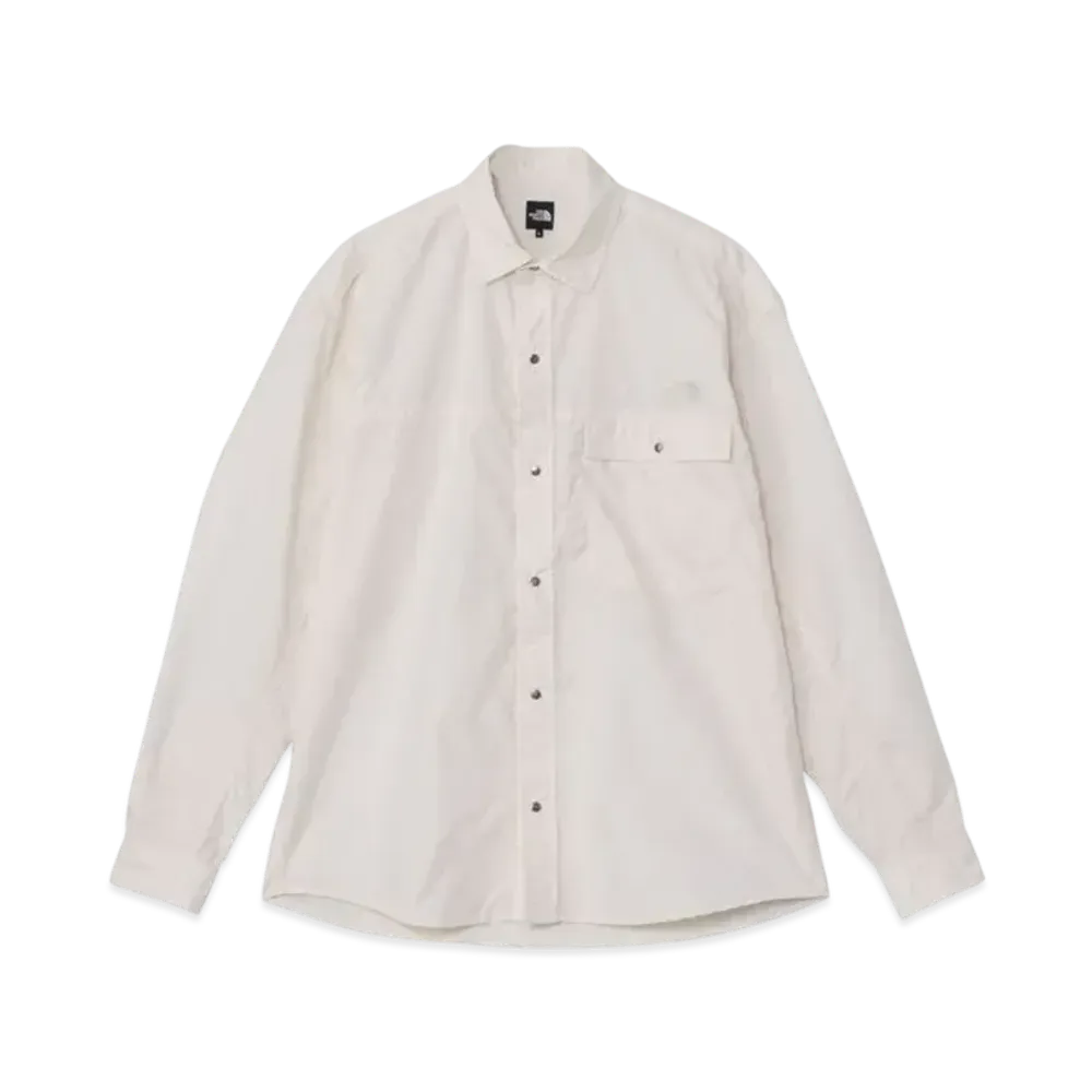 The North Face Long Sleeve Nuptse Shirt "White Dunes"