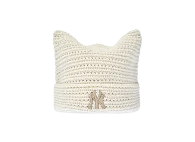 MLB Women's Summer Crochet Meowing Beanie "Cream"