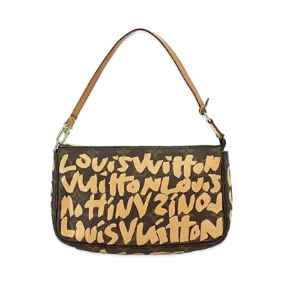 Louis Vuitton Pochette Accessoires Monogram Graffiti "Peach"