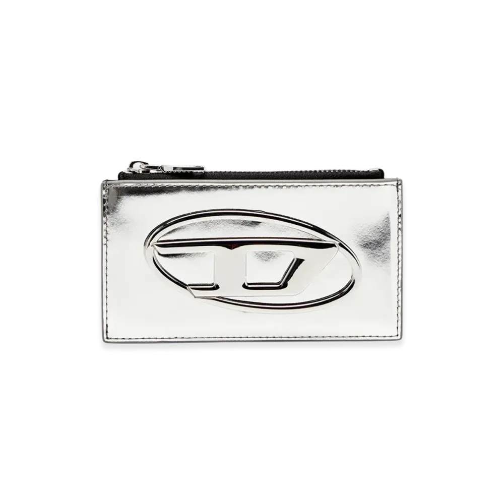 Diesel 1Dr Card Holder Iii Card Holder In Mirror Leather "Silver"