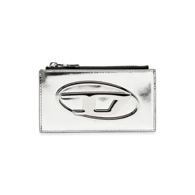 Diesel 1Dr Card Holder Iii Card Holder In Mirror Leather "Silver"