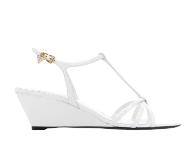PRADA Women's Leather Sandals "White"