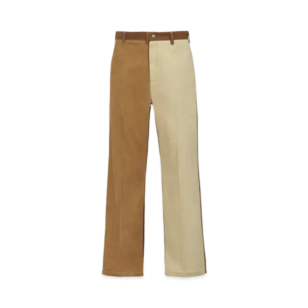 Marni x Carhartt WIP Brown Colour-Block Trousers "Tobacco"
