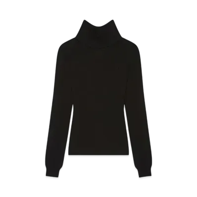 GIVENCHY Slim Fit Sweater In Cashmere Tied At The Back "Black"