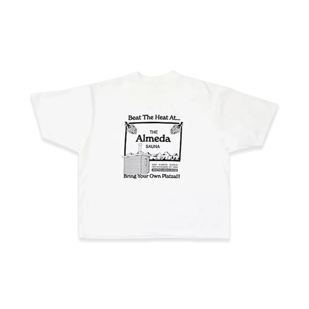 STABRIDGE "The Almeda Club x The Apartment" New York Sauna Tee "White"