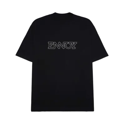 ENNOY Electric Logo EMB T-Shirt "Black/White"