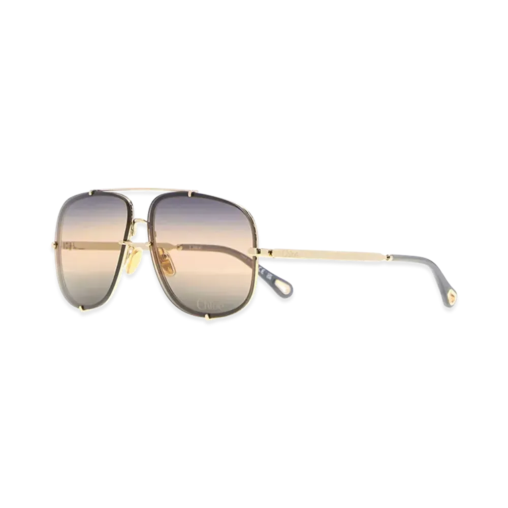 Chloe Women's Platinum Metal Sunglasses "Gold"