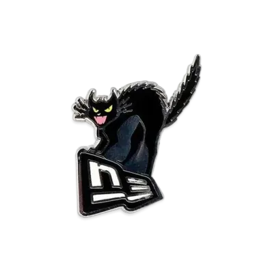 NEW ERA Halloween Collection Cap Accessories Pins Cat Flag Logo "Black"