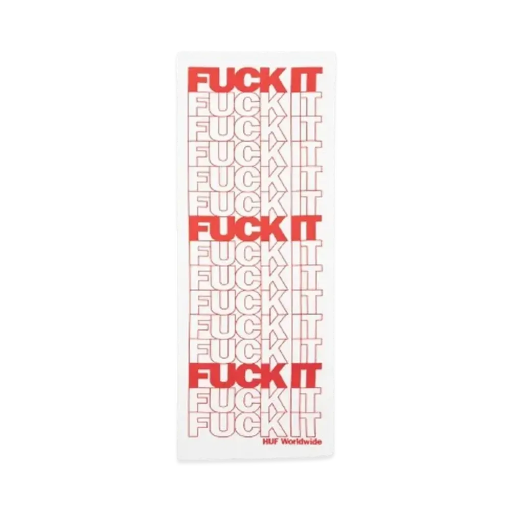 HUF Fuck It Repeat Tenugui "White"