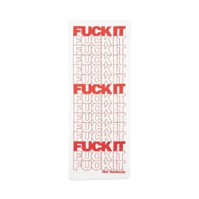 HUF Fuck It Repeat Tenugui "White"