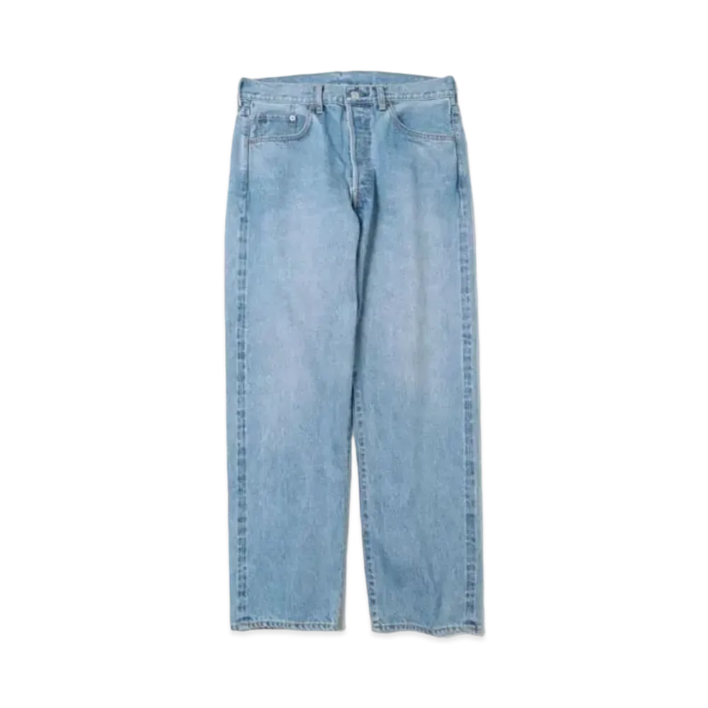 A.PRESSE Washed Denim Pants E "Indigo"