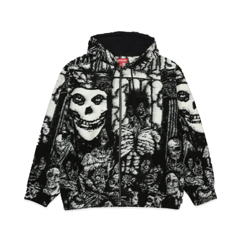 Supreme x The Misfits Zip Up Hooded Sweater "Black"