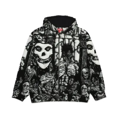 Supreme x The Misfits Zip Up Hooded Sweater "Black"