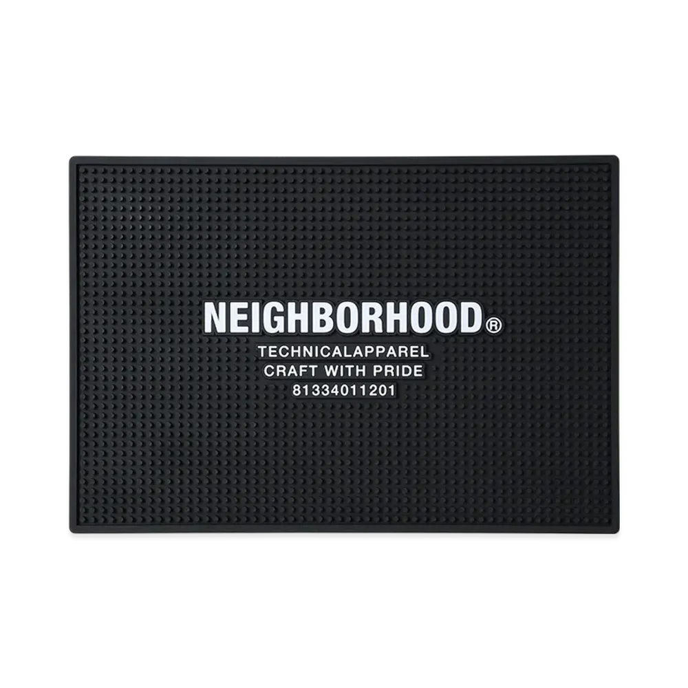 NEIGHBORHOOD Logo Bar Mat "Black"