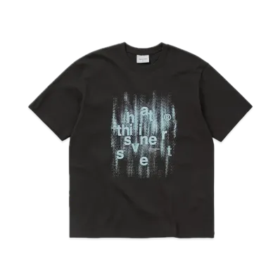 thisisneverthat Brushed Paint Tee "Black"