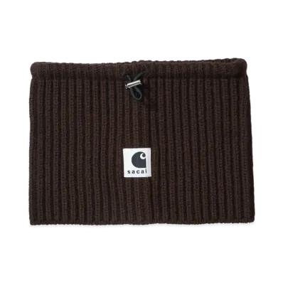 sacai x Carhartt WIP Wool Knit Neck Warmer "Dark Beige"