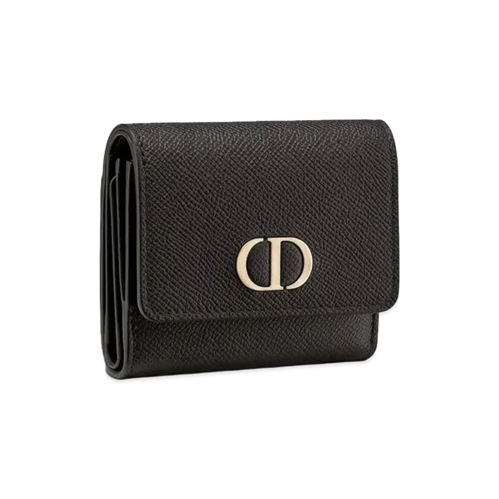 Dior 30 Montaigne Lotus Wallet "Black"